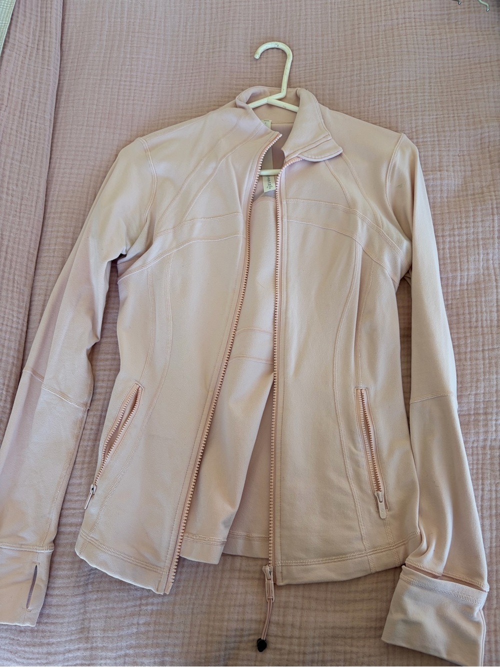 lululemon athletica Pale Pink Zip-Up Jacket